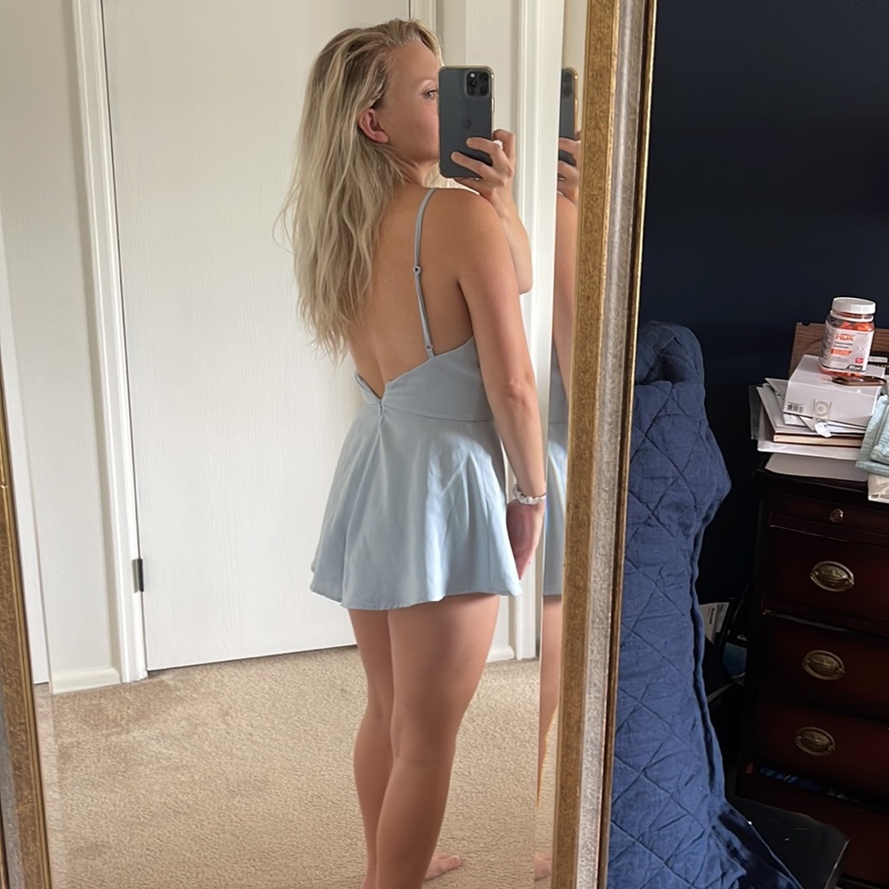 Pale Blue Mini Romper Size Small - Picture 2 of 9